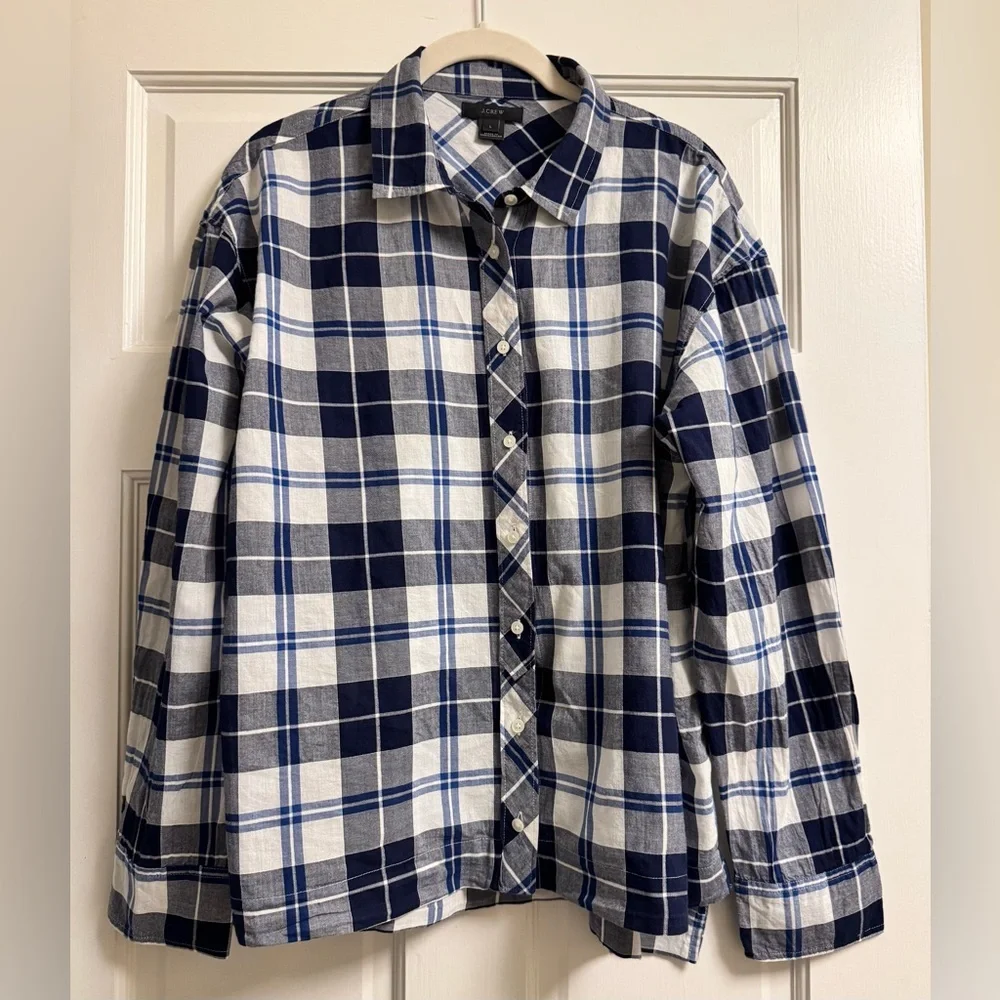 EUC J.Crew Plaid Shirt (L)